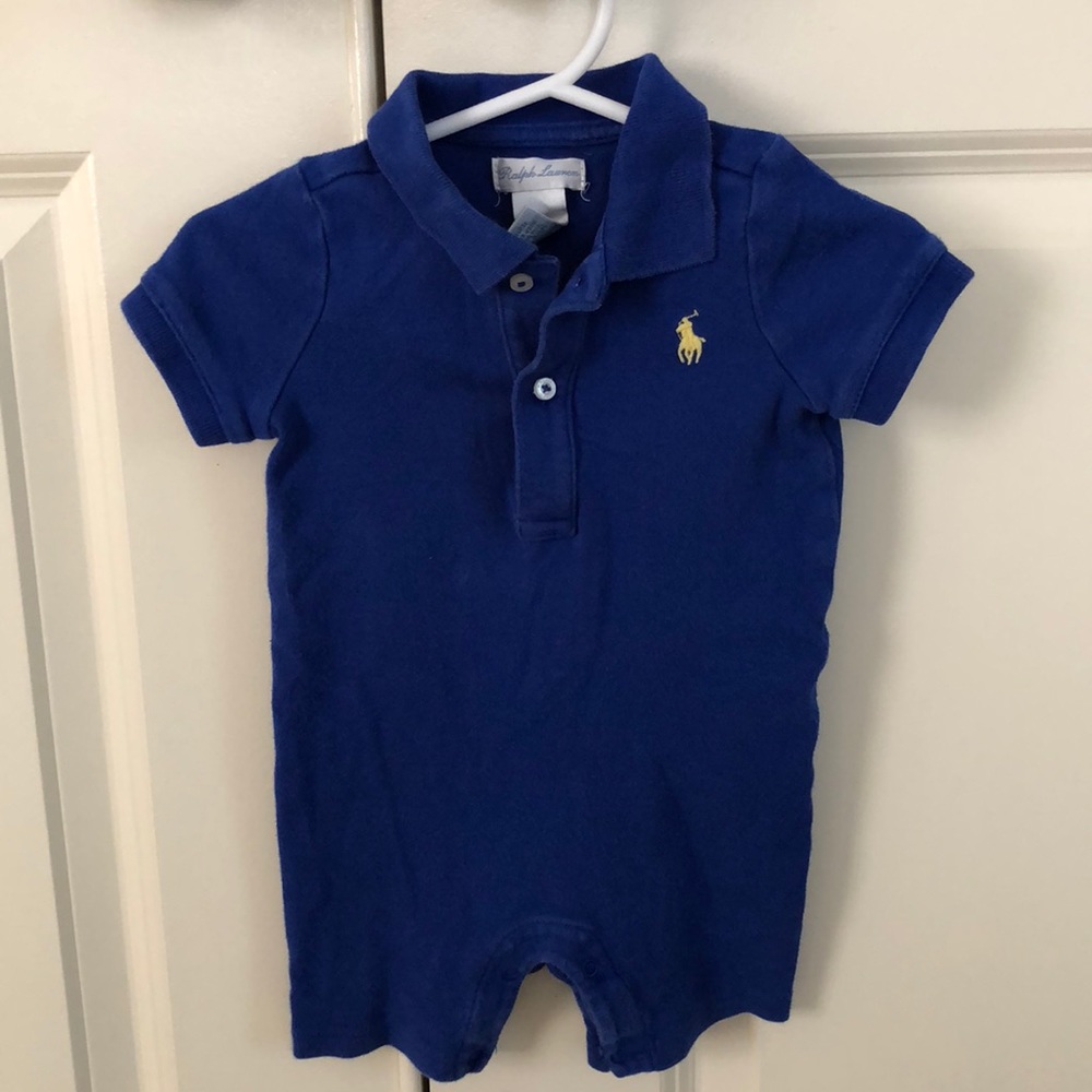 Polo Ralph Lauren baby boy snap polo romper
